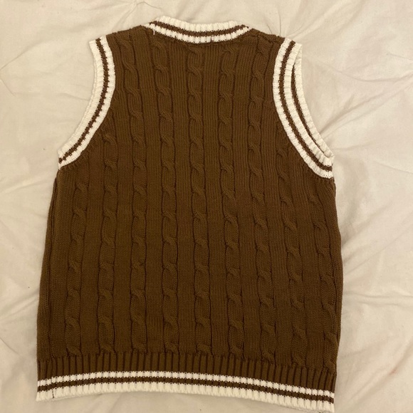 Brown Brandy Melville stripped vest - Picture 3 of 7